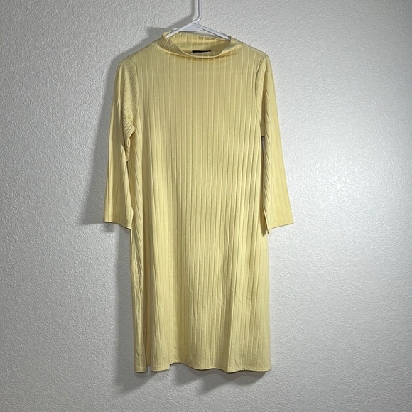 EILEEN FISHER Washable Stretch Rib Funnel Neck Dress XXS - Picture 7 of 7